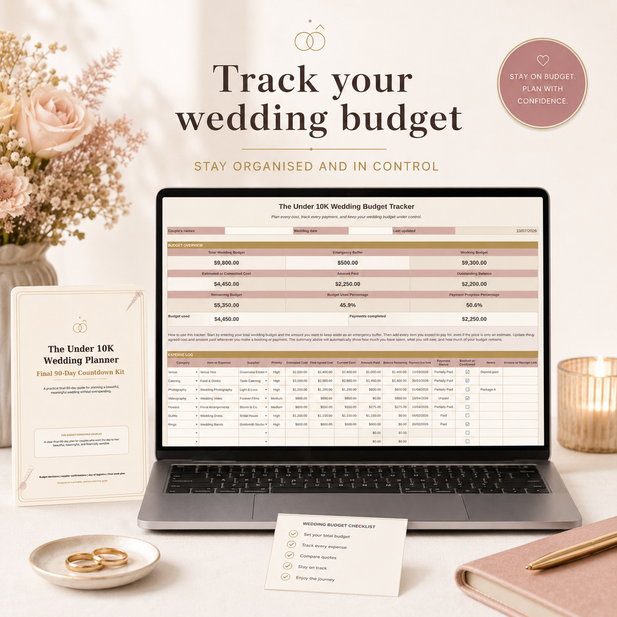 The Under 10K Wedding Planner — Final 90-Day Kit